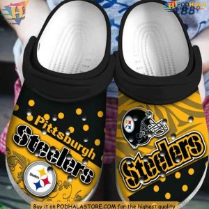 Steelers Crocs, Comfortable Pittsburgh Steelers Fan Footwear for Game Day Style
