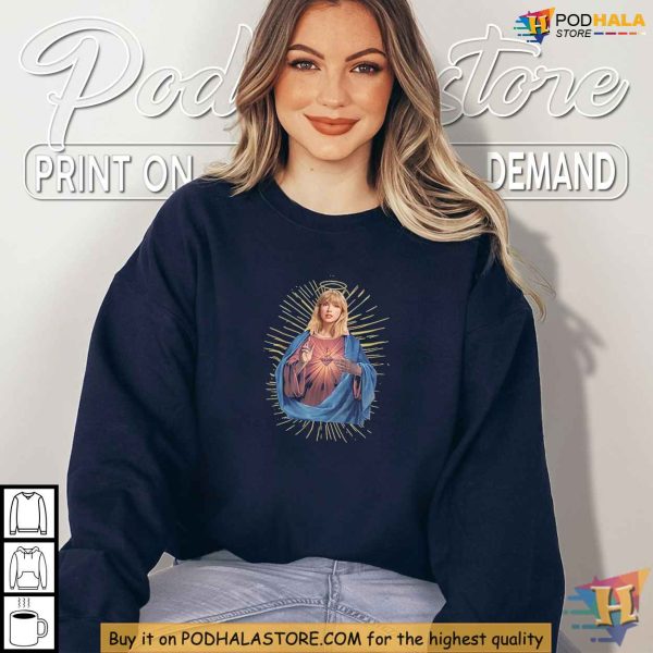 Taylor Swift Jesus Shirt, Celebrity Religious Art Tee for Swifties Fans