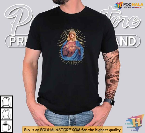 Taylor Swift Jesus Shirt, Celebrity Religious Art Tee for Swifties Fans