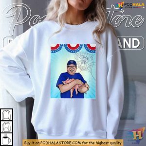 Tim Walz Pig T Shirt Minnesota Governor Holding Piglet Unique Graphic Tee 2