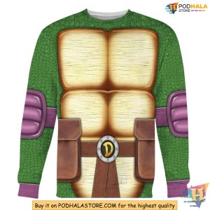 Turtles Costume 3D Hoodie Realistic Superhero Cosplay Sweatshirt Apparel 3
