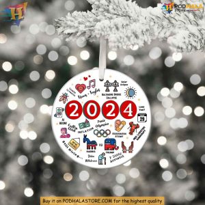 2024 Year in Review Ornament, Funny Christmas Gift Ideas for Nostalgic Memories