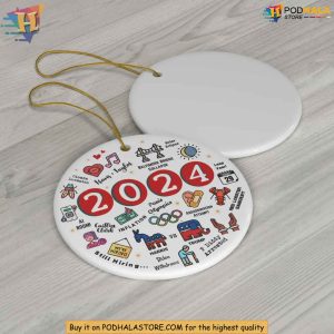2024 Year in Review Ornament Funny Christmas Gift Ideas for Nostalgic Memories 3