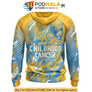 Anaheim Ducks 3D Hoodie for Childhood Cancer Awareness Show Your Support 2