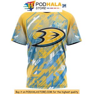 Anaheim Ducks 3D Hoodie for Childhood Cancer Awareness Show Your Support 3