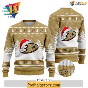 Anaheim Ducks Sweater Funny Christmas Ugly Sweater Creative Xmas Gift 1