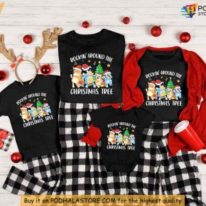 Bluey Family Christmas Shirt, Matching Pajamas Funny Xmas Gift Ideas