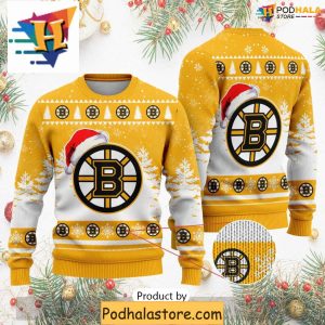 Boston Bruins Sweater for Funny Christmas Gift Ideas and NHL Holiday Fans