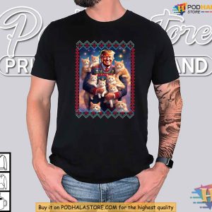 Cats for Trump Christmas Shirt Donald Trump Christmas Gifts for Fans 4