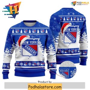 Celebrate in Style with New York Rangers Ugly Sweater Christmas Edition 1