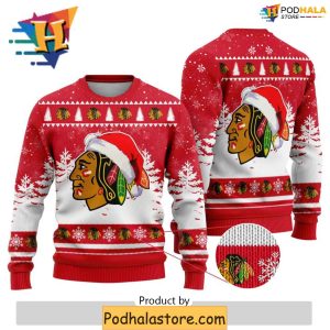 Chicago Blackhawks Xmas Sweater for Funny Christmas Gift Ideas 2