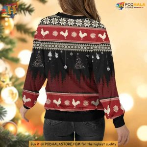 Chicken Santa Christmas Ugly Sweater Funny Xmas Gift for Chicken Lovers 5