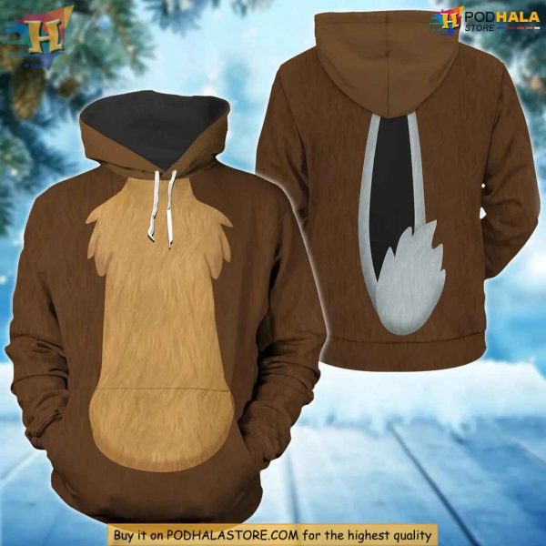 Chip N Dale 3D Hoodie, Nostalgic Disney Character Cosplay Christmas Gift