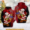 Christmas Mickey Mouse Santa 3D Hoodie, Festive Funny Xmas Gift Ideas