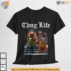 Christmas Thug Life Shirt, Grinch Inspired Holiday Humor Tee for Fun