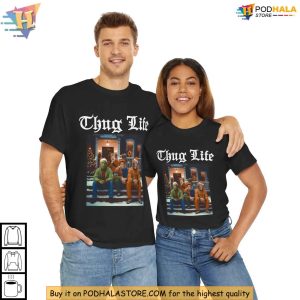 Christmas Thug Life Shirt Grinch Inspired Holiday Humor Tee for Fun 2