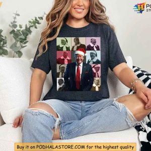 Christmas Trump Santa Hat Shirt Donald Trump Holiday Gift for Republicans 3