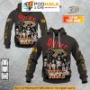 Custom Anaheim Ducks and KISS 3D Hoodie, Perfect for Hockey Rock Fans