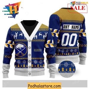 Custom Buffalo Sabres Sweater Unique Xmas Hockey Apparel Gift 2