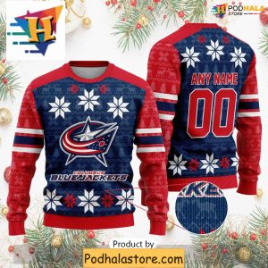 Custom Columbus Blue Jackets Sweater for Fans Perfect Christmas Gift 1
