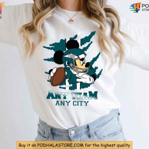 Custom Disney Football Sweatshirt, Xmas Gift Ideas for Sports Lovers