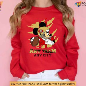 Custom Disney Football Sweatshirt Xmas Gift Ideas for Sports Lovers 2