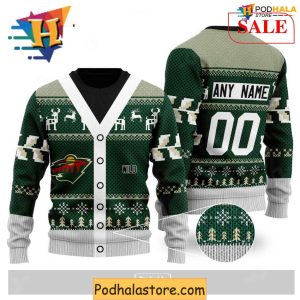 Custom Minnesota Wild Ugly Sweater, Perfect Family Christmas Apparel