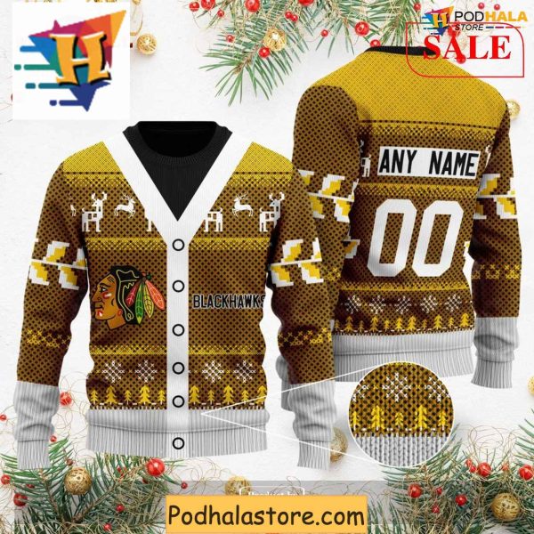 Custom NHL Columbus Blue Jackets Sweater, Xmas Gift for Hockey Fans