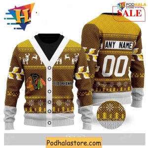 Custom NHL Columbus Blue Jackets Sweater Xmas Gift for Hockey Fans 2