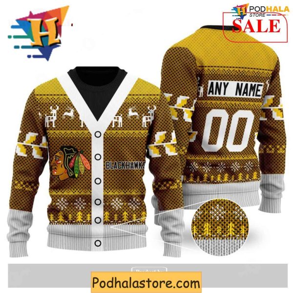 Custom NHL Columbus Blue Jackets Sweater, Xmas Gift for Hockey Fans