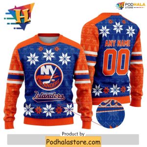 Custom New York Islanders Ugly Sweater Creative Christmas Gift 2