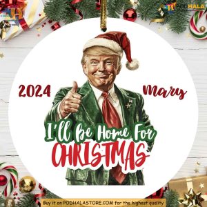 Custom Trump Christmas Ornament Funny Xmas Gift Ideas Unique Holiday Decor 2