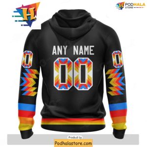 Custom Vegas Golden Knights 3D Hoodie With Bold Native Pattern Design 2