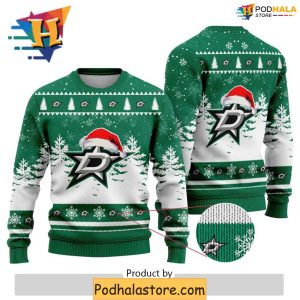Dallas Stars Sweater, Unique Christmas Gift Idea for Hockey Lovers