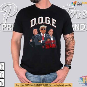 Department of Government Efficiency DOGE Shirt Featuring Trump and Musk 2