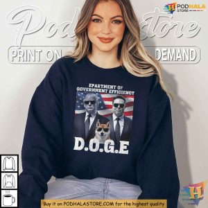 Department of Government Efficiency Doge Shirt Elon Musk and Trump Humor Tee 2