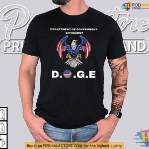 Department of Government Efficiency Doge Shirt, Patriotic Humor Clothing