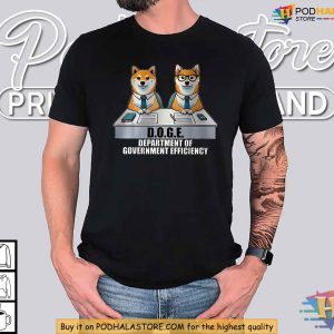 Department of Government Efficiency Doge Shirt Satirical Meme Dog Tee 2