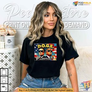 Department of Government Efficiency Doge Shirt Satirical Political Tee 3