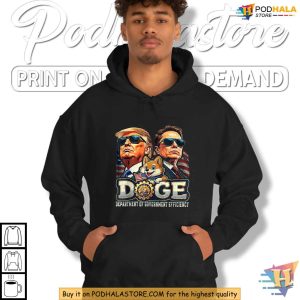 Department of Government Efficiency Doge Shirt with Trump and Elon Musk 2