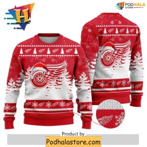 Detroit Red Wings Xmas Sweater for Fans Creative Ugly Christmas Gifts 1