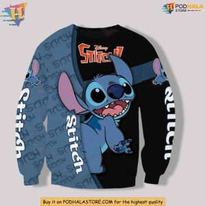 Disney Stitch 3D Hoodie Funny Xmas Gift Ideas Lilo and Stitch Fan Apparel 3
