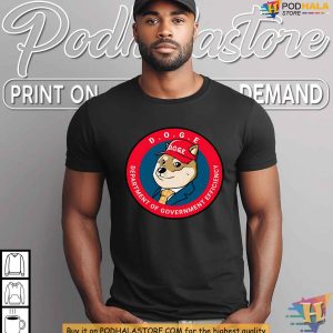 Doge Government Efficiency Meme Shirt, Cryptocurrency and Political Satire