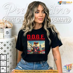 Doge Meme Shirt Department Of Government Efficiency Political Comedy Art 4