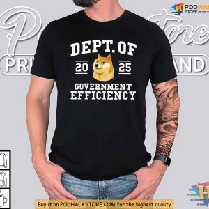 Doge Meme Shirt, Department of Government Efficiency 2025 Humor Tee