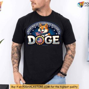 Doge Shirt, Elon Musk Department of Government Efficiency Meme Apparel