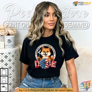 Doge Shirt with Department Of Government Efficiency Theme Political Satire 2