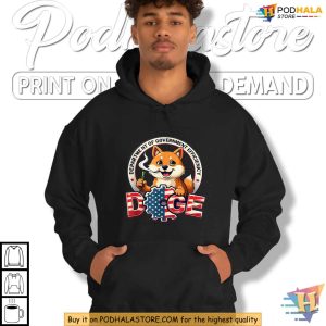 Doge Shirt with Department Of Government Efficiency Theme Political Satire 3