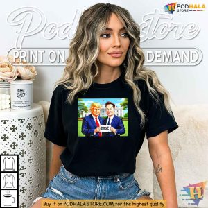 Doge White House Shirt with Trump and Elon Musk Satirical Government Efficiency 2