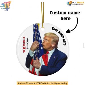 Donald Trump Christmas Ornament Funny Xmas Gift Ideas for Trump Supporters 2